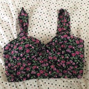 Floral crop top